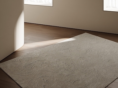 极简地毯 中古地毯 现代地毯 奶油地毯