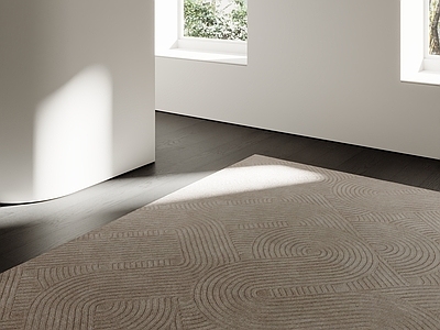 极简地毯 意式地毯 轻奢地毯 奶油中古地毯 现代