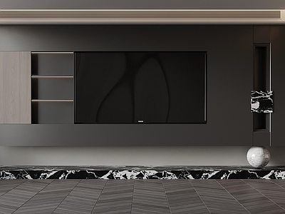 极简电视背景墙
