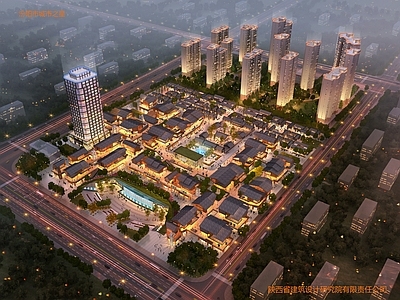 新中式商业综合体 古建小镇 商业综合体 古建规划