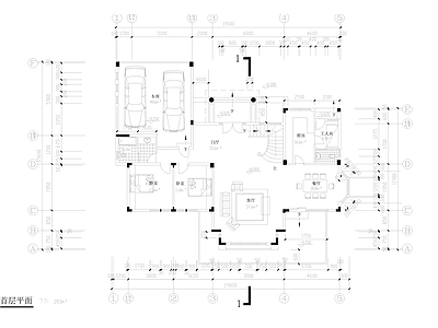 欧式美式别墅建筑 自建房 独栋别墅 施工图