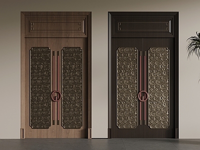 新中式双开门