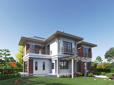 新中式别墅外观