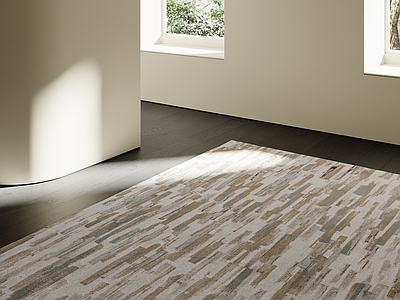 极简地毯 意式轻奢地毯 现代地毯 奶油地毯 原木地毯