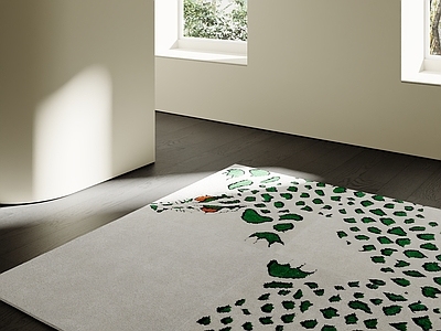 极简毛绒地毯 儿童地毯 卡通地毯 现代地毯 中古地毯 动物地毯