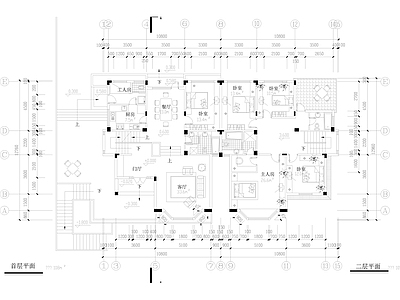 美式别墅建筑 独栋别墅 自建房 施工图