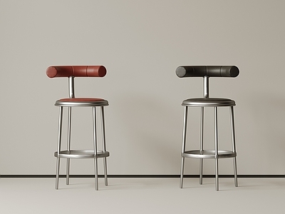 极简吧椅 现代中古吧椅 复古吧椅 极简布艺吧凳 侘寂木吧凳 金属吧凳