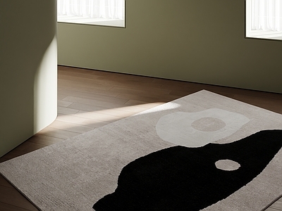 极简地毯 现代地毯 黑白地毯 奶油地毯 原木地毯 宋式地毯