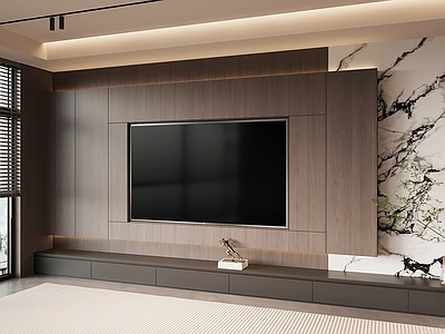 现代简约电视背景墙