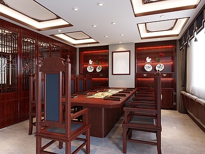 新中式会议室