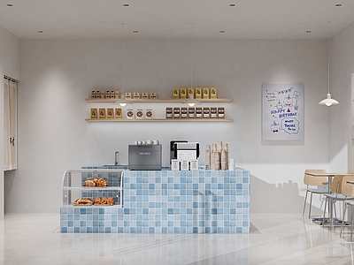 奶油风甜品面包店