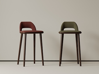 现代简约吧椅 现代中古吧椅 复古吧椅 极简布艺吧凳 侘寂木吧凳 金属吧凳