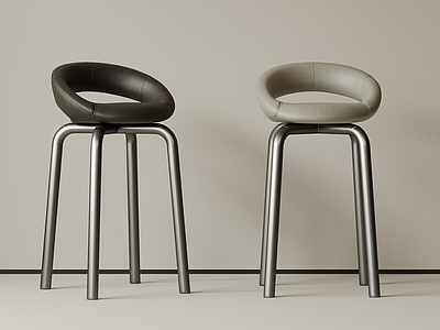 极简吧椅 现代中古吧椅 复古吧椅 极简布艺吧凳 侘寂木吧凳 金属吧凳