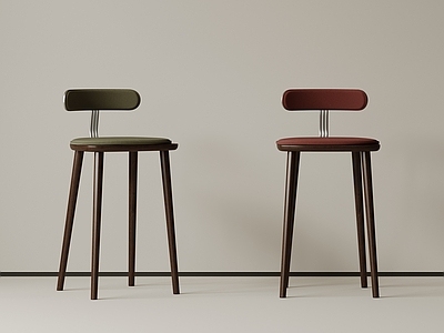 现代简约吧椅 现代中古吧椅 复古吧椅 极简布艺吧凳 侘寂木吧凳 金属吧凳