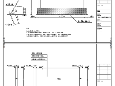 框架节点 围挡 围墙 临时围挡 工地围墙 施工围挡 施工图