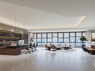 现代简约董事长办公室