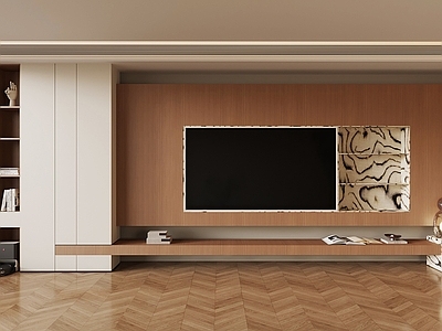 现代简约电视背景墙
