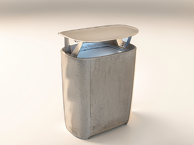 现代垃圾桶