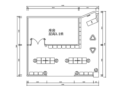 现代文创店 运动设备商店布置 商场店布置图 施工图