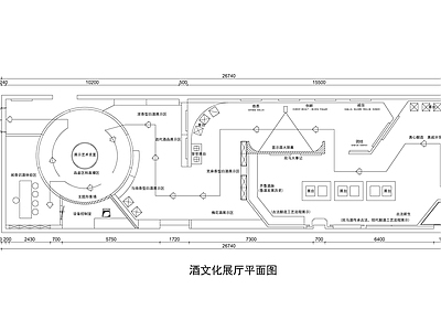 其他展厅 酒文化展厅 酒文化展馆 施工图