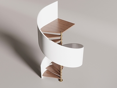 现代极简旋转楼梯 现代简约旋转楼梯