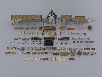 中世纪复古风遮阳棚 欧式设施物品