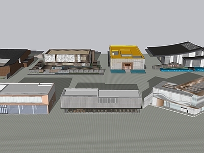 新中式售楼处建筑 售楼处建筑