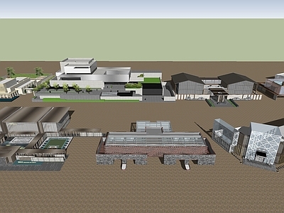 现代主义售楼处建筑 售楼处建筑