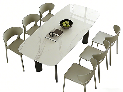 现代简约餐桌椅 餐桌椅组合