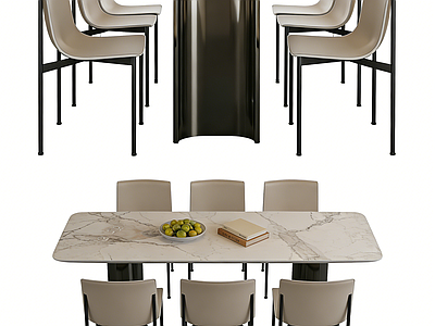 现代简约餐桌椅 组合