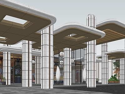 新中式售楼处建筑 上海华润 澐启滨江