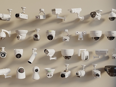 现代简约摄像头 摄像头 监控器 安防设备