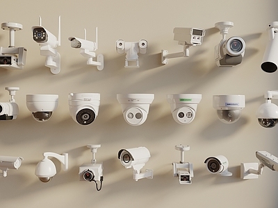 现代简约摄像头 摄像头 监控器 安防系统 安防设备