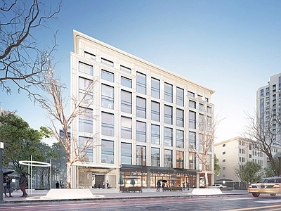 现代写字楼 风格酒店 酒店办公 商务酒店 酒店