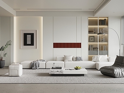 现代极简家居客厅