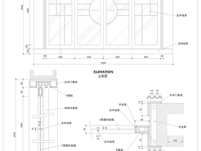 推拉门节点 推拉门节点 推拉门大样 推拉门剖视图 节点 大样 施工图