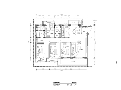 样板间 142户型样板间 施工图