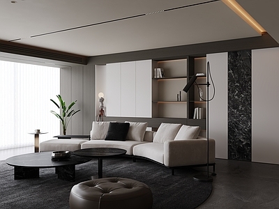 现代极简家居客厅 现代意式客厅