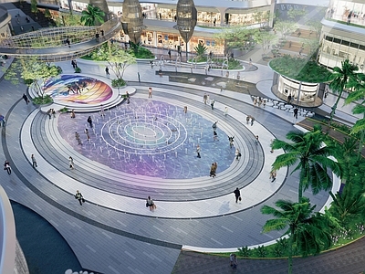 现代商业景观商业综合体景观 商业景观 商业中庭景观