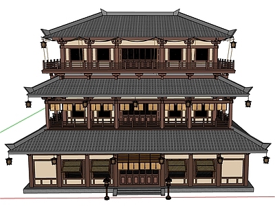 唐风建筑古建筑 汉代建筑 建筑