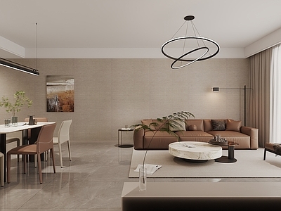 现代简约客餐厅