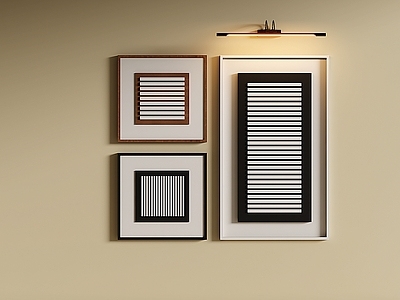 现代简约挂画组合 黑白挂画组合 钢琴键装饰画 极简艺术装饰画 色块装饰画