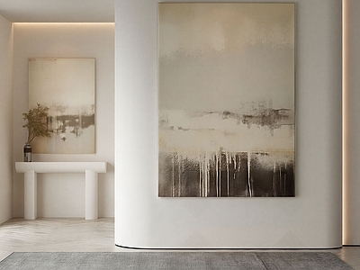 极简挂画 侘寂挂画 抽象挂画 玄关挂画