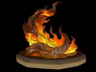 现代雕塑摆件 火焰艺术装置