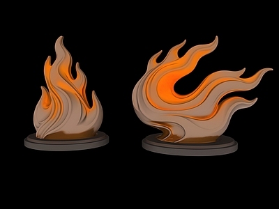 现代艺术雕塑雕塑摆件 火焰艺术装置