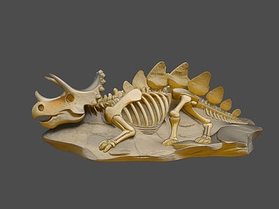 复古雕塑摆件 恐龙化石