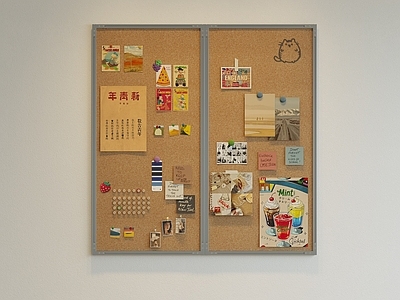 复古混搭风挂件 便签墙