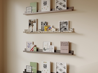 奶油风书架