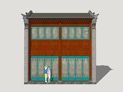新中式商业街 民俗商业建筑 仿古商业街 民俗商街 北方商业建筑