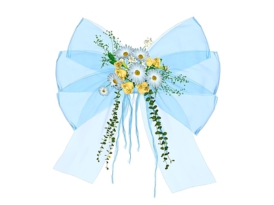 法式花艺 美陈 蝴蝶结美陈 鲜花蝴蝶结